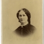 Black and white photograph of Sarah Jane Steele Sibley, wife of Henry H. Sibley, 1858.