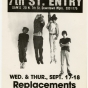 Replacements poster, 1981