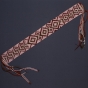 Ojibwe loom-woven beadwork and wool belt