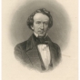 Black and white engraved portrait of Henry M. Rice, c.1860.  