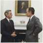 Walter Mondale and George H. W. Bush