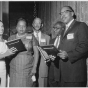 Pilgrim Baptist Church members with their NAACP awards