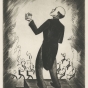 Illustration of Dimitri Mitropoulos conducting