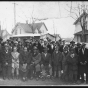 Opening Day at Pilgrim Baptist Church, 1928 (right of entrance)