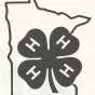 Minnesota 4-H logo. The 4 Hs represent head, heart, hands, and health.