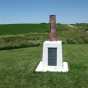 Tri-State marker at the junction of the states of Minnesota, Iowa, and South Dakota, looking north. The marker was erected in 1859. Photographed by William Lass on May 23, 1972.