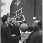 Rev. Dale Anderson outside Pilgrim Baptist Church