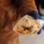 Deep-fried eelpout at the International Eelpout Festival, ca. 2010s. Photo by Josh Stokes