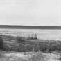 Rocks with pictographs at Nett Lake, ca. 1934. Photograph by Monroe P. Killy.