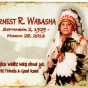 Ernest Wabasha’s memorial card