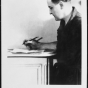 F. Scott Fitzgerald at desk