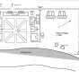 Illustration showing the building layout of Fort Ripley in 1864.