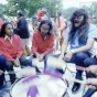 Drummers from the Red Lake Band of Ojibwe provide accompaniment for a dance performed for Vice President Walter Mondale.