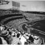 View of a Minnesota Twins game from the upper deck of Metropolitan Stadium, early 1960s. Photograph by Robert Rydeen.