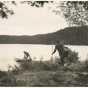 Canoers completing a portage in the Superior National Forest