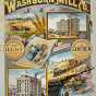 One-sheet poster advertising the Washburn Mills in Minneapolis, 1889.