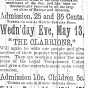 An advertisement in the Crookston Weekly Times for a performance by Norwegian violinist Haldor Hanson on May 13, 1891. 