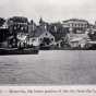 Black and white postcard of Monrovia waterfront, ca. 1900s.