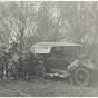 Black and white photograph of League boosters in Clarkfield, 1918.