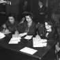 Black and white photograph of the Farmer-Labor party of Hennepin County chooses delegates, 1936.