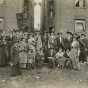 Black and white photograph of the University of Minnesota's women's suffrage club, 1913.