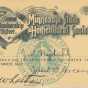 Color scan of an annual membership ticket for member J. L. Nydahl, signed by executive secretary A. W. Latham, 1910. 