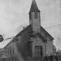 Black and white photograph of the original St. Mary’s Orthodox Cathedral building in Minneapolis, 1888.