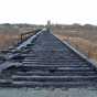 Minnesota and International Railway trestle bridge after the April 2015 fire