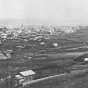 Black and white panoramic view of St. Paul, showing the State Capitol, background left, ca. 1870