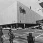 Black and white photograph of Dayton’s at Sixth and Wabasha, St. Paul, 1975. 