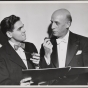 Dimitri Mitropoulos with a musician, ca. 1940