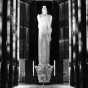 Black and white photograph taken by Norton and Peel on September 12, 1938 of Carl Milles's "God of Peace" statue inside the St. Paul City Hall and Ramsey County Courthouse.