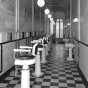 Black and white photograph of Children’s barber shop, c.1926.