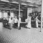 Black and white photograph of the kitchen, Rochester State Hospital, March 18, 1905.