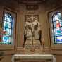 Color image of statues of Saints Cyril and Methodius in the St. Paul Cathedral’s Shrine of Nations. Photographed by Paul Nelson on July 10, 2014.