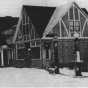 Black and white photograph of the Stickney Inn and Store, facing east, ca. 1929. 