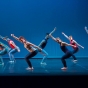 Zenon Dance Company (blue company) performing in Cuba