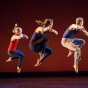 Zenon Dance Company (red trio) performing in Cuba
