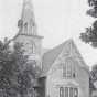 Black and white photograph of First Baptist Church on South Ash Street, Crookston, ca. 1900s.