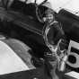 Black and white photograph of Klingensmith with one of her aircraft, a Waco biplane, ca. 1930.