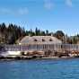 Recreation of the North West Company depot at Grand Portage