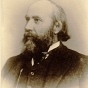 Black and white photograph of James J. Hill, 1885. Photograph by Hayes Robbins. 