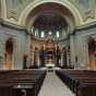 Color image of a west-facing view of the main seating area of the Cathedral of St. Paul. Photographed by Paul Nelson on July 10, 2014.