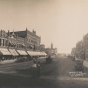 Detail of a panoramic view of downtown Albert Lea