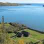 Bird’s-eye view of the reconstructed Grand Lodge on Grand Portage Bay