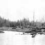  Gappa Landing, on Lake Kabetogama, Virginia and Rainy Lake Lumber Company, ca. 1920.