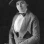 Anna Dickie Olesen in hat, ca. 1920.