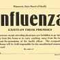 Influenza quarantine sign