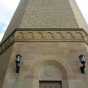 Color image of a detail view of the exterior of St. Paul’s Highland water tower designed by Clarence Wigington and built in 1928. Photographed by Paul Nelson on August 4, 2014.