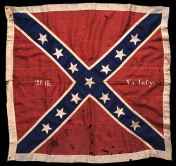 Battle flag of the Twenty-eighth Virginia Volunteer Infantry Regiment